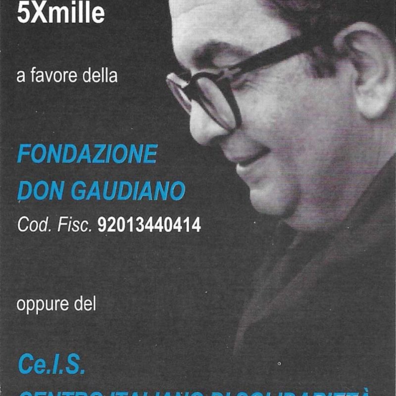 5xmille fondazione don gaudiano